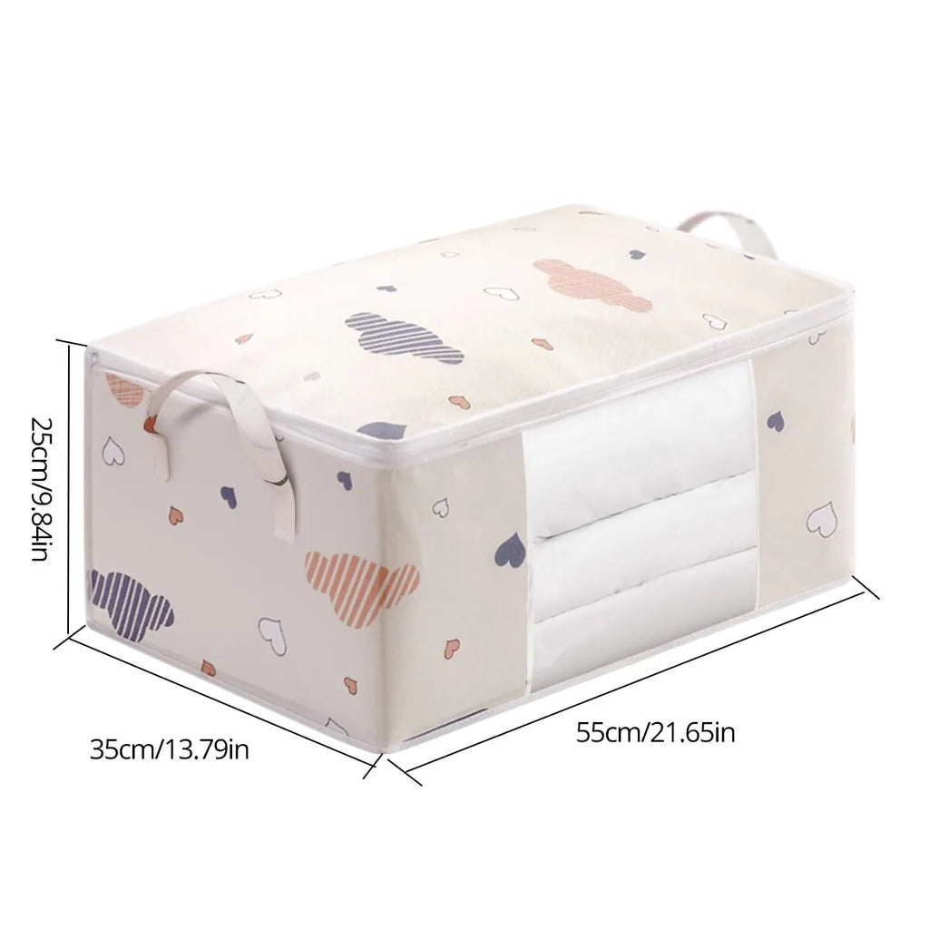 Schéma des dimensions de la housse de rangement RangeMalin : 55 x 35 x 25 cm